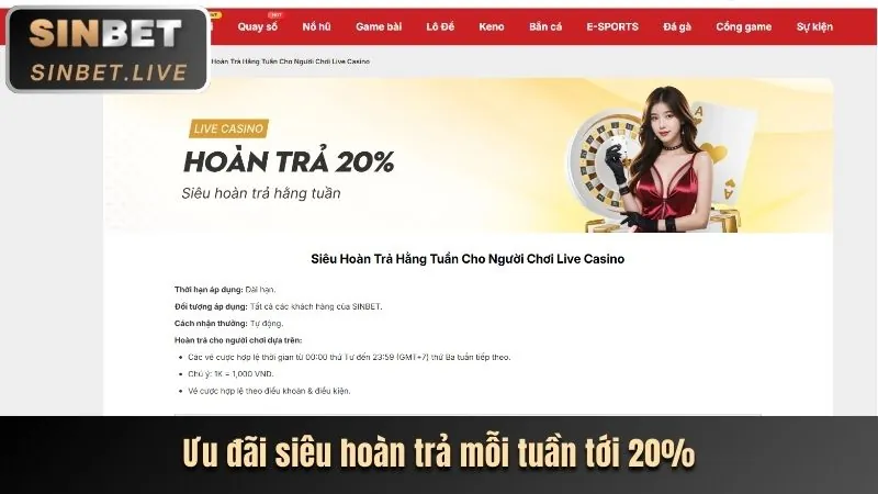 Khuyến mãi hàng tuần/tháng tại Combet